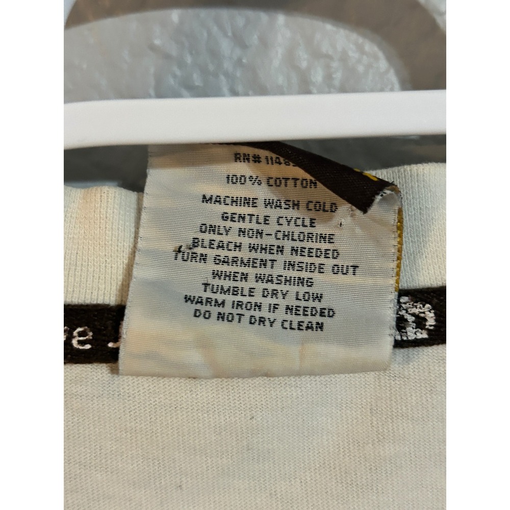 5ive Jungle & Co Mens 2XL Graphic T-Shirt Cream DJ Music NYC Streetwear Cotton - Picture 4 of 7